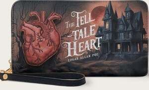 The Tell-Tale Heart Wallet Horror Goth Halloween New NWT Grunge Emo Excellent